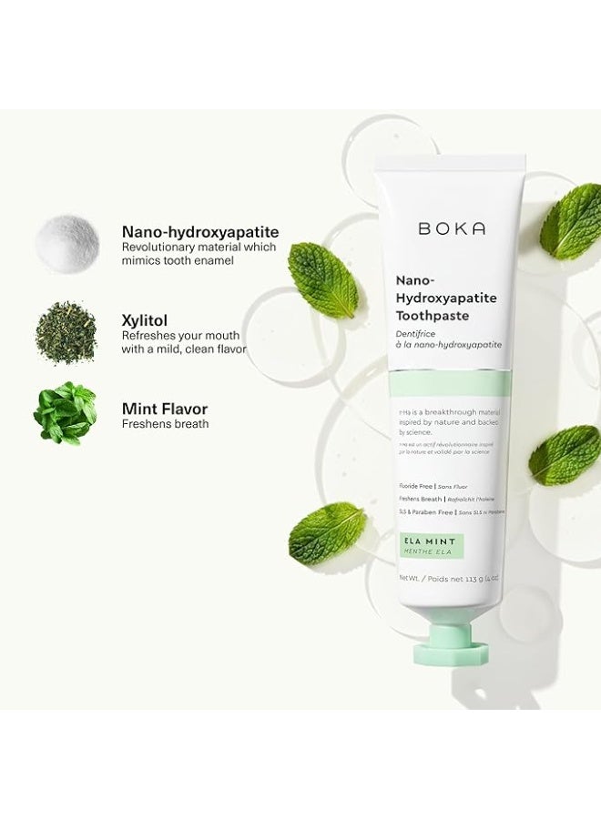 Boka Fluoride Free Toothpaste Nano Hydroxyapatite Ela Mint Flavor 113 g - Image 3